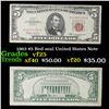 Image 1 : 1963 $5 Red seal United States Note Grades vf+