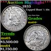 Image 1 : ***Auction Highlight*** 1833 Capped Bust Half Dime 1/2 10c Graded ms64+ BY SEGS (fc)