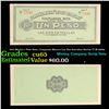 Image 1 : 1915 Mexico 1 Peso Note, Compania Minera Las Dos Estrellas (Series T) M-3089r Grades Gem CU