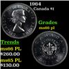 Image 1 : 1964 Canada Dollar $1 Grades GEM+ UNC PL