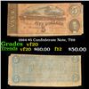 Image 1 : 1864 $5 Confederate Note, T69 Grades vf, very fine