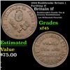 Image 1 : 1844 Rushbrooke Britain 1 Farthing 1f Grades xf+