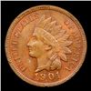 Image 2 : 1901 Indian Cent 1c Grades Gem+ Unc RB