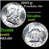 Image 1 : 1952-p Franklin Half Dollar 50c Grades GEM Unc