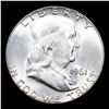 Image 2 : 1961-p Franklin Half Dollar 50c Grades GEM Unc