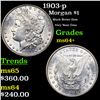 Image 1 : 1903-p Morgan Dollar $1 Grades Choice+ Unc