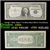 Image 1 : 1957B **Star Note** $1 Blue Seal Silver Certificate Grades vf+