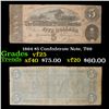 Image 1 : 1864 $5 Confederate Note, T69 Grades vf+