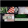 Image 1 : 2003A $2 Federal Reserve Note, Uncirculated 2008 BEP Folio Issue (Cleveland, OH) Grades Gem CU
