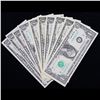 Image 6 : Group of 10 $1 Federal Reserve Notes, Series 1963 to 2009, All CU Grade Grades Select CU