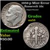 Image 1 : 1959-p Roosevelt Dime Mint Error 10c Grades Select AU