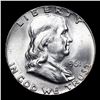 Image 2 : 1961-p Franklin Half Dollar 50c Grades Choice+ Unc