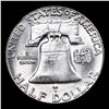 Image 3 : 1961-p Franklin Half Dollar 50c Grades Choice+ Unc