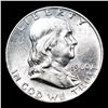 Image 2 : 1960-d Franklin Half Dollar 50c Grades Select Unc