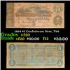 Image 1 : 1864 $5 Confederate Note, T69 Grades vf, very fine