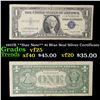 Image 1 : 1957B **Star Note** $1 Blue Seal Silver Certificate Grades vf+