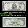 Image 1 : 1963 $5 Red seal United States Note Grades vf+