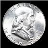 Image 2 : 1962-p Franklin Half Dollar 50c Grades Choice+ Unc