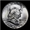 Image 2 : 1955-p Franklin Half Dollar 50c Grades Select Unc FBL