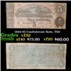 Image 1 : 1864 $5 Confederate Note, T69 Grades vf++