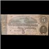 Image 2 : 1864 $5 Confederate Note, T69 Grades vf++