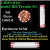 Image 1 : Shotgun Lincoln 1c roll, 1982-d 50 pcs Bank Wrapper.