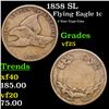 Image 1 : 1858 SL Flying Eagle Cent 1c Grades vf+