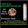Image 1 : Shotgun Lincoln 1c roll, 1972-d 50 pcs Bank Wrapper.
