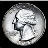 Image 2 : 1947-p Washington Quarter 25c Grades Select Unc