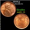 Image 1 : 1944-p Lincoln Cent 1c Grades Gem+ Unc RB
