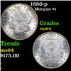Image 1 : 1880-p Morgan Dollar $1 Grades Choice Unc