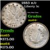 Image 1 : 1883 n/c Liberty Nickel 5c Grades Choice+ Unc