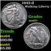 Image 1 : 1945-d Walking Liberty Half Dollar 50c Grades Select+ Unc