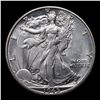 Image 2 : 1945-d Walking Liberty Half Dollar 50c Grades Select+ Unc