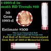Image 1 : Shotgun Lincoln 1c roll, 1995-d 50 pcs Bank Wrapper.