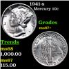 Image 1 : 1941-s Mercury Dime 10c Graded ms67+ BY SEGS