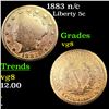 Image 1 : 1883 n/c Liberty Nickel 5c Grades vg, very good