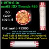 Image 1 : Shotgun Lincoln 1c roll, 1976-d 50 pcs Bank Wrapper.