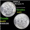 Image 1 : 1888-p Morgan Dollar $1 Grades GEM Unc