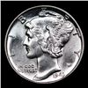 Image 2 : 1943-p Mercury Dime 10c Grades GEM++ FSB