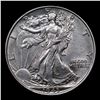Image 2 : 1943-p Walking Liberty Half Dollar 50c Grades Select Unc