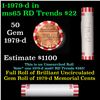 Image 1 : Shotgun Lincoln 1c roll, 1976-d 50 pcs Bank Wrapper.