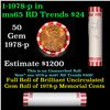 Image 1 : Shotgun Lincoln 1c roll, 1978-p 50 pcs Bank Wrapper.