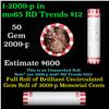Image 1 : Shotgun Lincoln 1c roll, 2009-d Formative Years 50 pcs Bank Wrapper.