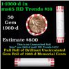 Image 1 : Shotgun Lincoln 1c roll, 1960-d 50 pcs Bank Wrapper.