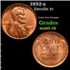 Image 1 : 1952-s Lincoln Cent 1c Grades GEM Unc RB