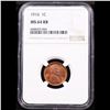 Image 2 : NGC 1916-p Lincoln Cent 1c Graded ms64 rb By NGC