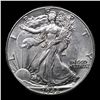 Image 2 : 1942-p Walking Liberty Half Dollar 50c Grades Select Unc