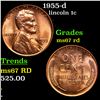 Image 1 : 1955-d Lincoln Cent 1c Grades GEM++ Unc RD