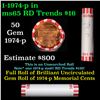 Image 1 : Shotgun Lincoln 1c roll, 1974-p 50 pcs Bank Wrapper.